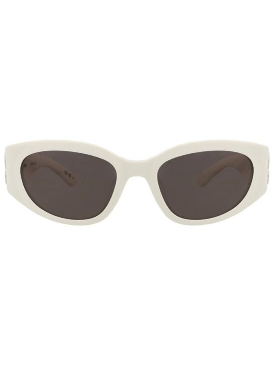 New Balenciaga Womens Round/Oval White White Grey Fashion Designer Sunglasses